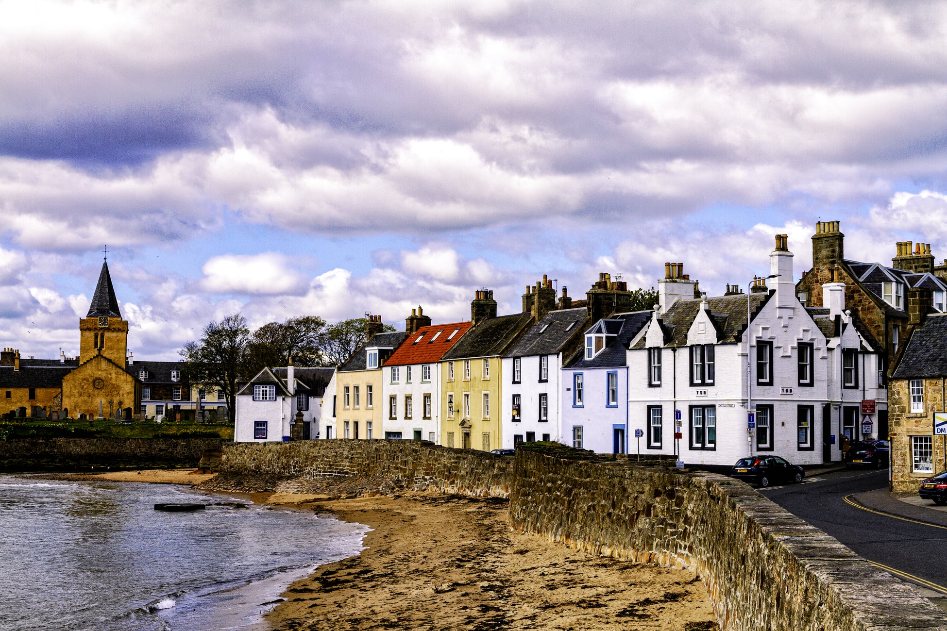 Colourful row of houses in Anstruther